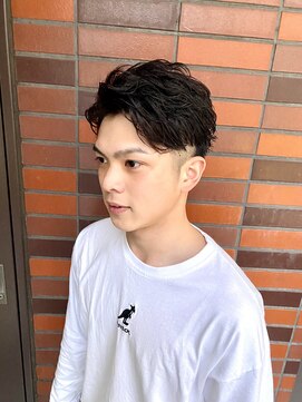 銀座マツナガ 神田店 メンズツーブロツイストスパイラルアップバングショートメッシュ