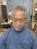 銀座マツナガ 神田店 震災パンチ刈り上げショートスタイルメンズかっこいい濡れパン