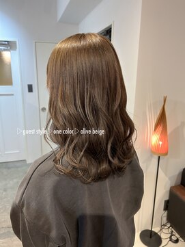 シー.(SHE.) 【ブリーチなし】オリーブベージュ★