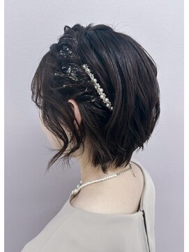 プルクラ ロッポンギ(Pulchra ROPPONGI) ねじり編み込みアレンジヘア/MIX巻き/ショートヘア