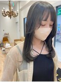 オリーブグレージュ/グレージュ/寒色カラー