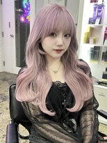 リッパー バイ レイム(Ripper by LAME)&nbsp;韓国風ピンクエクステ/ハイトーン/ブリーチ/ダブルカラー