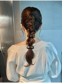 【ポニーテール】結婚式/二次会/同窓会/銀座/有楽町/ヘア