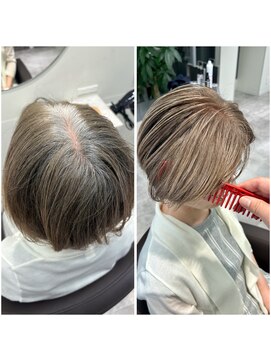 ジービージー(GBG) ショートボブ40代50代グレイカラー白髪染め白髪ぼかし