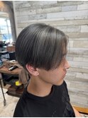センターパート×ローライト
