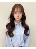 韓国レイヤー×ワンカラーで作る明るめヘア