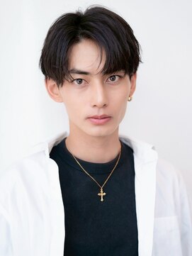 ハバナ 新宿(HAVANA) 無造作ヘア/黒髪/ソフトツーブロック/センターパート