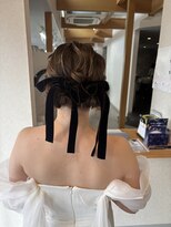 ジェリカヘアー サンフラワー通り(Jlica hair)&nbsp;ツインアレンジ×ベロアリボン
