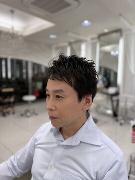 クオリス 赤塚店(QUALIS) 黒髪◎短髪刈り上げマッシュで束感モテ