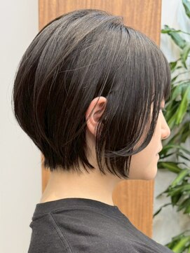エリマ 横浜西口(elima) 横浜西口ストレートパーマミディアムボブベージュアッシュグレー