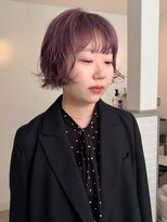 トゥコ(tuco)&nbsp;ショートボブ/ラベンダーカラー/パープル/ブリーチ/透明感