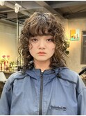 ウェーブパーマミディアムレイヤーパーママッシュパーマ
