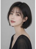 20/30/40代にオススメ 大人カワイイ/バング大人ボブ