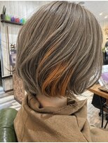 ヘアーデザインフアリ(Hair design fuari)&nbsp;ポイントカラー×オレンジ