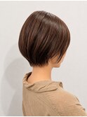 ショートカット/レイヤーカット/ベージュ/20代30代40代50代60代