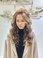 ヘアセットサロンエッジ(Edge) お仕事にポンパでふわふわダウンスタイル