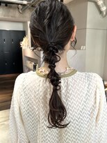シンス 銀座(since)&nbsp;ヘアセット／ヘアアレンジ/編み下ろしアレンジ/顔まわりカット