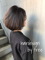 美容室 ツリー(Tree)&nbsp;ノンブローでおさまる大人ボブ 『Tree hairsalon 』本厚木