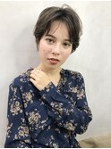 センターパートラフショート_厚めバングローライト_7211