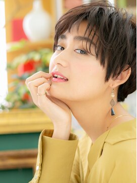 カバーヘアアンドスパ ブリス 浦和(COVER HAIR&SPA bliss) ★暖色系カラーダークアッシュ小顔束感ショート20代30代40代★7