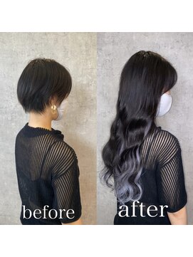 グリス(GRIZZ) 【モーブブルージュ】#インナーカラー#エクステ#三ノ宮