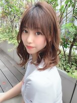 シルクレイ 吉祥寺店(Silk-lei)&nbsp;Silk-lei吉祥寺大人かわいいカーキグレージュフェザーバング20代