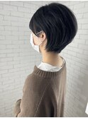 ショートボブ丸み