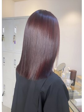 フラム 渋谷(flamme) ブリーチなし◇ボルドーカラー◇
