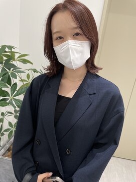 ジーナ 福岡天神(Zina) くびれボブ×ラベンダーブラウン