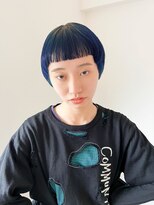 トゥコ(tuco) マッシュショート　コンパクトショート　青髪　ルーツカラー