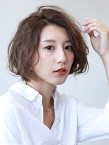 ソイクフ 四条大宮店(SOY-KUFU)&nbsp;大人可愛い◎20代30代40代前髪パーマグレーベージュ