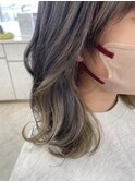 アッシュベージュインナーカラー