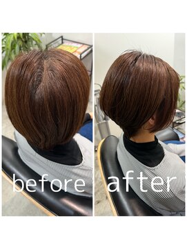 スピカ(SPICA) 【白髪ぼかし】ケアカラーコースお客様施術事例