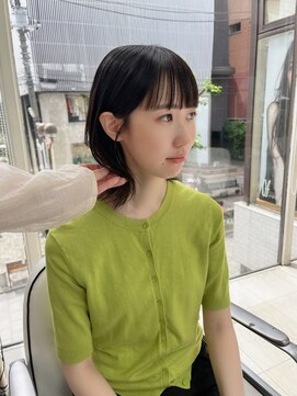 オブヘアージユウガオカ(Of HAIR Jiyugaoka) 【伸ばし途中ロブ】