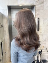 リリー(Lilley) 【lilley 稲永麻衣】ミルクティベージュ+ブリーチなし+韓国ヘア