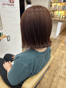 スカイ(SKY) ボブ/ピンクカラー/暖色ブラウン