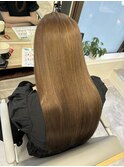 髪質改善ブラウンカラー