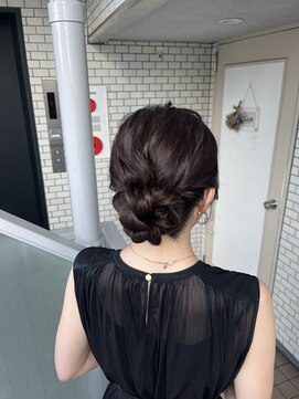 フェリーチェ(Felice) シニヨン アップスタイル 結婚式ヘア 参列ヘア 着物ヘア