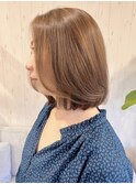 極細ハイライトレイヤーボブ【安佐南区】