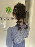結婚式お呼ばれヘアセット