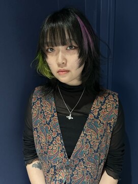 クペウ ローウェン(cope'u ROWEN) 渋谷/ウルフカット  デザインカラー ルーツカラー エンドカラー