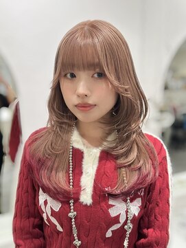 アルファバイオリカ(ALPHA by ORIKA) レイヤーカット×裾カラー