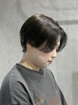 ラック(LUCK)&nbsp;オリーブハンサムショート/船橋/くすみベージュ/細めハイライト