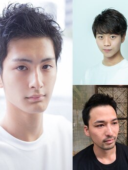 バンデ(Bande)の写真/ビジネスも休日も“ハマる”スタイルを。髪質を見極めたフェードカット＆パーマで、ヘアをデザインします。