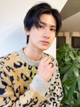 エル 渋谷(L) 20代カット◎爽やかアップバング×ビジネスショート