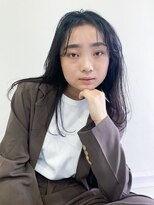 アルバム 渋谷パルコ(ALBUM)&nbsp;ロング韓国ヘア顔周りレイヤーおくれ毛_F60025