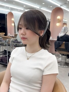 ロンドリゼル 札幌(Lond RiseL) ◯ オリーブグレー/韓国/レイヤーカット/髪質改善/縮毛矯正/札幌