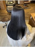 ブラックカラーで髪質改善
