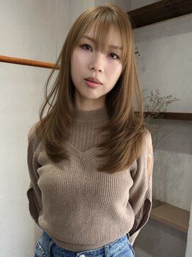 カーム(calm) 大人レイヤー/ミディアムヘア/暗めカラー/グランマッシュ/鹿島田