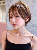rileyナチュラルワンカールマッシュショート